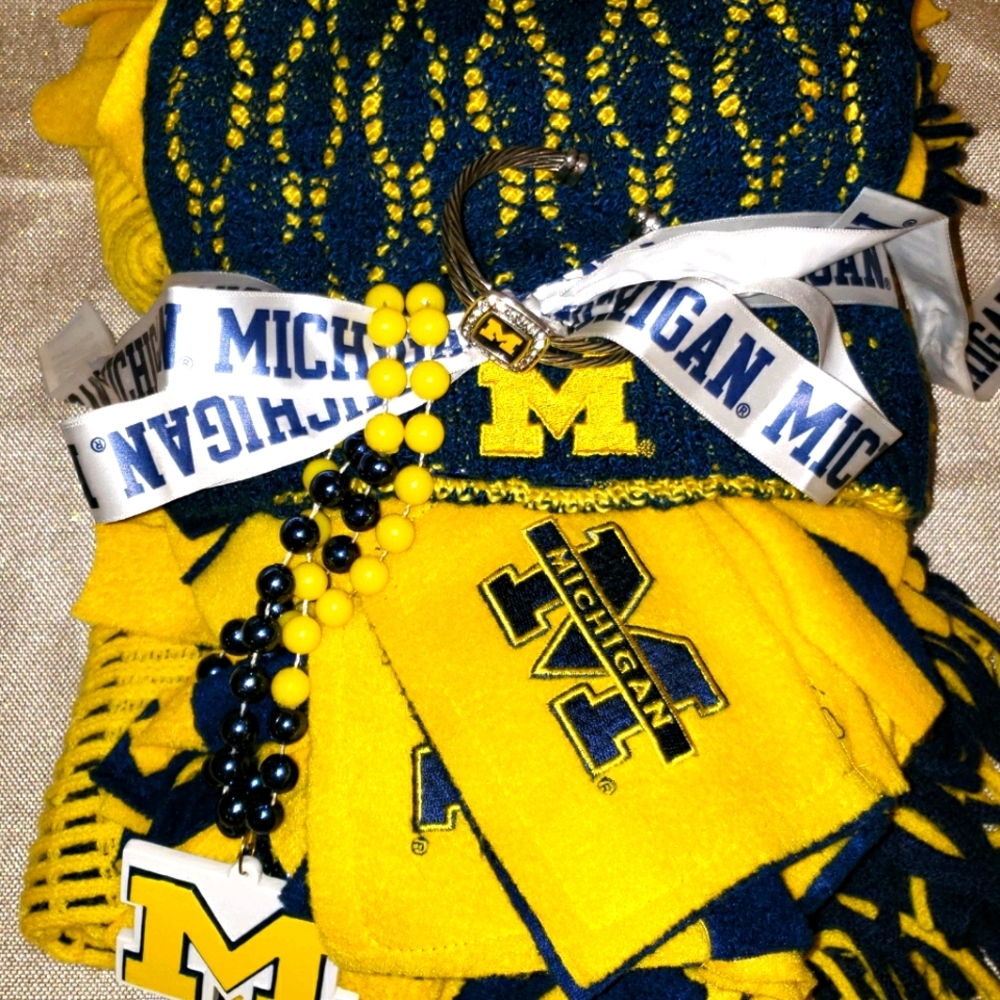 ππ University Of Michigan Wolverines Fan Bundle - Picture 1 of 10
